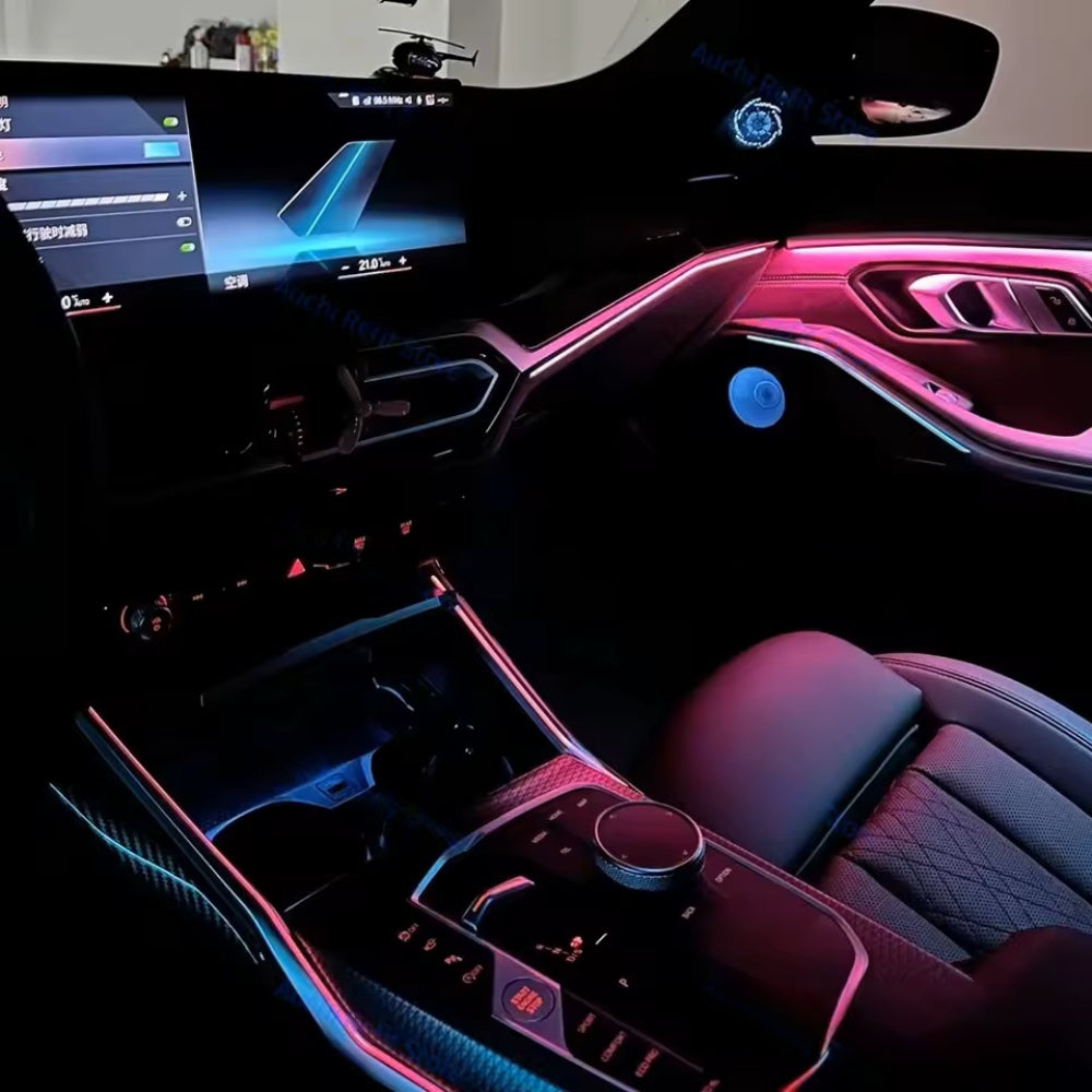 64 Colors LED Car Interior Ambient Lighting for BMW 3 Series 2020-2025 Atmosphere Strip Accessories Upgrade