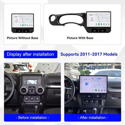 16.8'' For Jeep Wrangler 2011-2017 Infotainment Navigation System Car Multimedia Touch Screen Head Unit Android Car Radio GPS