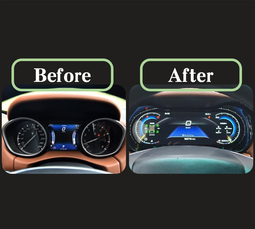 For Maserati Levante 2016-2020 12.3" LCD Digital Dashboard Cluster Car Panel Speedometer Virtual Cockpit