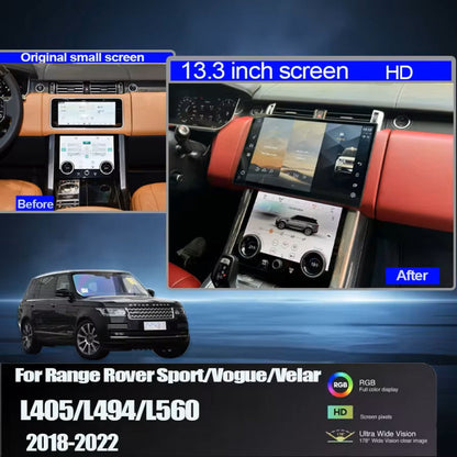 13.3'' For Range Rover Vogue / Sport 2018-2022 Android Screen  Infotainment Navigation System Car Multimedia Touch Screen Head Unit Car Radio