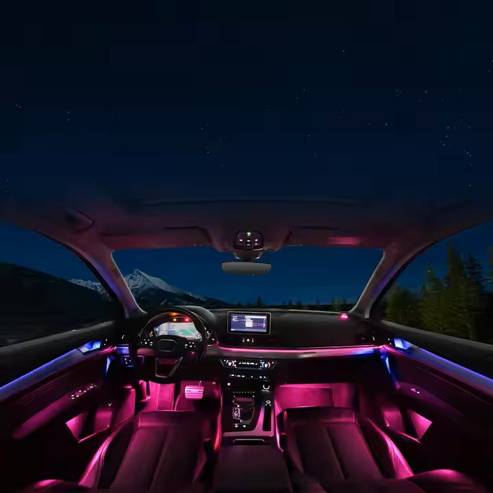 Upgrade 256 Colors Symphony Led Car Interior Ambient Light Decoration for Audi Q5 2018-2020 Atmosphere Strip Accessories