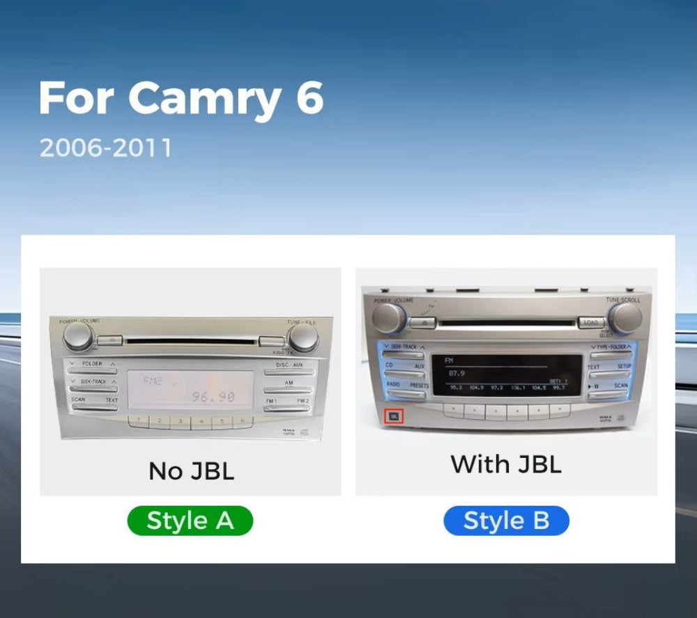 For Toyota Camry XV40 2006-2011 Infotainment Navigation System Car Multimedia Touch Screen Head Unit Android14 Car Radio GPS
