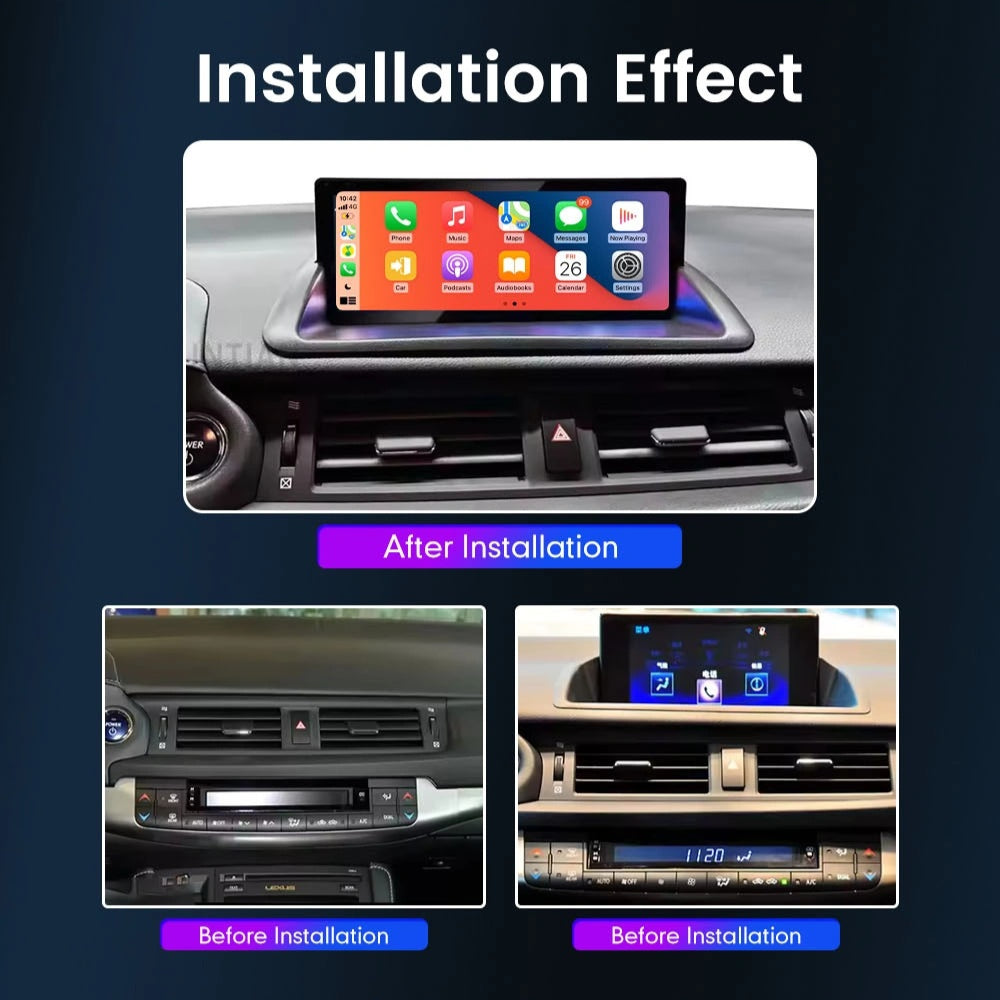 10.25 inch For Lexus CT200 2011-2019 Linux Infotainment Navigation System Car Multimedia Touch Screen Head Unit Car Radio GPS