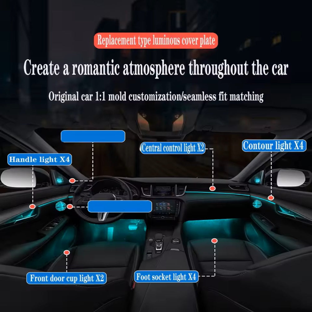 Car Ambient Lighting Led Upgrade Interior Ambient Lighting for Infiniti QX50 2018-2024