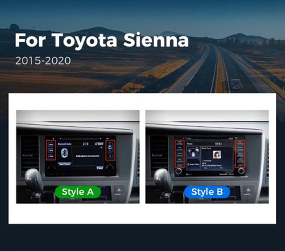 For Toyota Sienna 2015-2020 Infotainment Navigation System Car Multimedia Touch Screen Head Unit Android14 Car Radio GPS