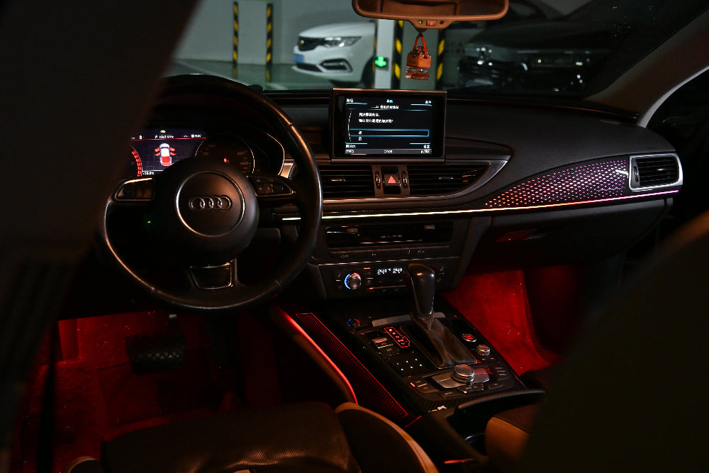 Upgrade Symphony LED Car Interior Ambient Lighting for Audi A7 C7 2011-2018 Decoration Accessories