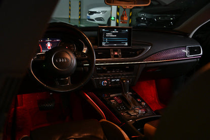 Upgrade Symphony LED Car Interior Ambient Lighting for Audi A7 C7 2011-2018 Decoration Accessories