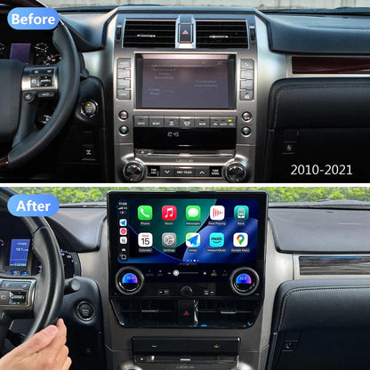 13.3'' For LEXUS GX400 / GX460 2010-2021 Android Screen UPGRADE to GX550 2024 Infotainment Navigation System Car Multimedia Touch Screen Head Unit Car Radio GPS