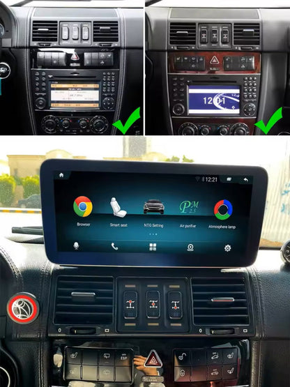 12.3'' For Mercedes Benz G Class W463 W461 W467 G500 G550 2001-2008 Android Screen Infotainment Navigation System Car Multimedia Touch Screen Head Unit Car Radio GPS