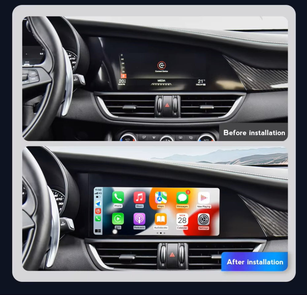 10.25'' For Alfa Romeo Stelvio Giulia Ram 2015-2021 Android Screen Infotainment Navigation System Car Multimedia Touch Screen Head Unit Car Radio GPS