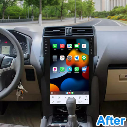 16" For Toyota Prado 2018 2019 Car Radio Headunit Stereo Carplay Upgrade Tesla Style Screen Android Auto GPS Navigation Multimedia Player