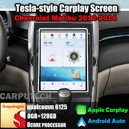 10.4" For Chevrolet Malibu 2012-2014 Car Radio Headunit Stereo Carplay Upgrade Tesla Style Screen Android Auto GPS Navigation Multimedia Player