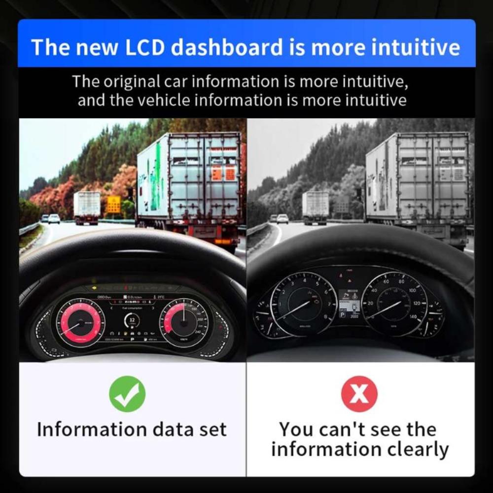 For Nissan Patrol Armada Y62 2010-2023 12.3" LCD Digital Dashboard Cluster Car Panel Speedometer Virtual Cockpit