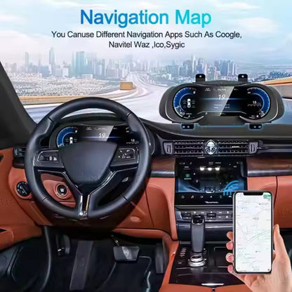 For Maserati Levante 2016-2020 12.3" LCD Digital Dashboard Cluster Car Panel Speedometer Virtual Cockpit