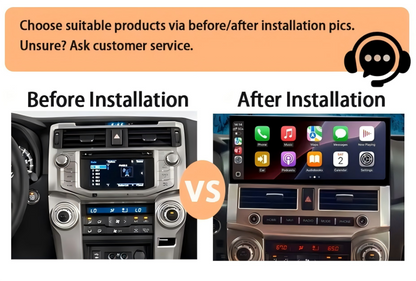 12.3 inch For Toyota 4runner 2007-2021 Infotainment Navigation System Car Multimedia Touch Screen Head Unit Android14 Car Radio GPS