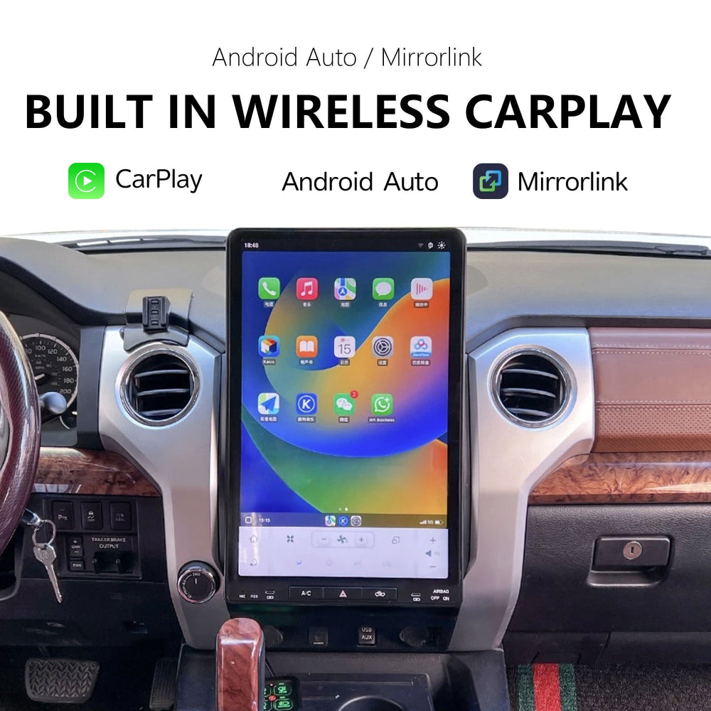16.8" Android For Toyota Tundra 2014-2020 Car Radio Infotainment Navigation System Tesla Style Screen Head Unit GPS Multimedia Player
