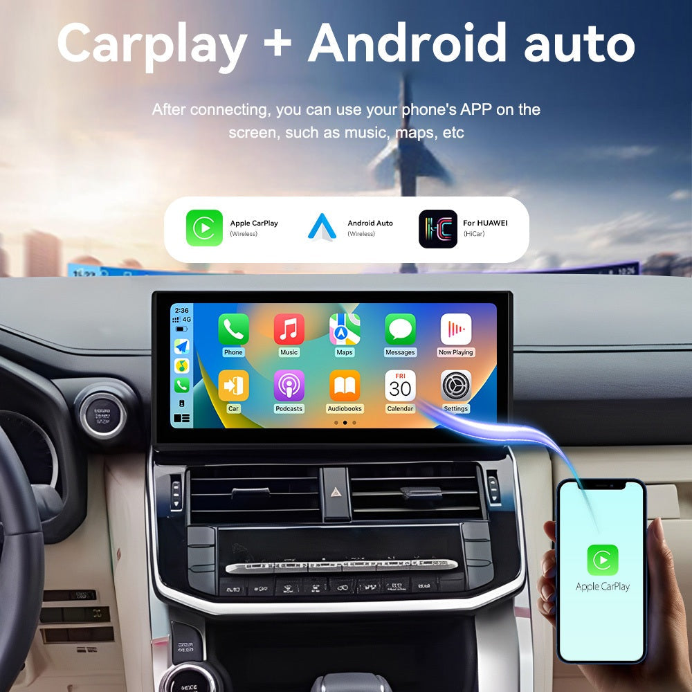 12.3'' For Toyota Land Cruiser LC300 2022 Infotainment Navigation System Car Multimedia Touch Screen Head Unit Android14 Car Radio GPS