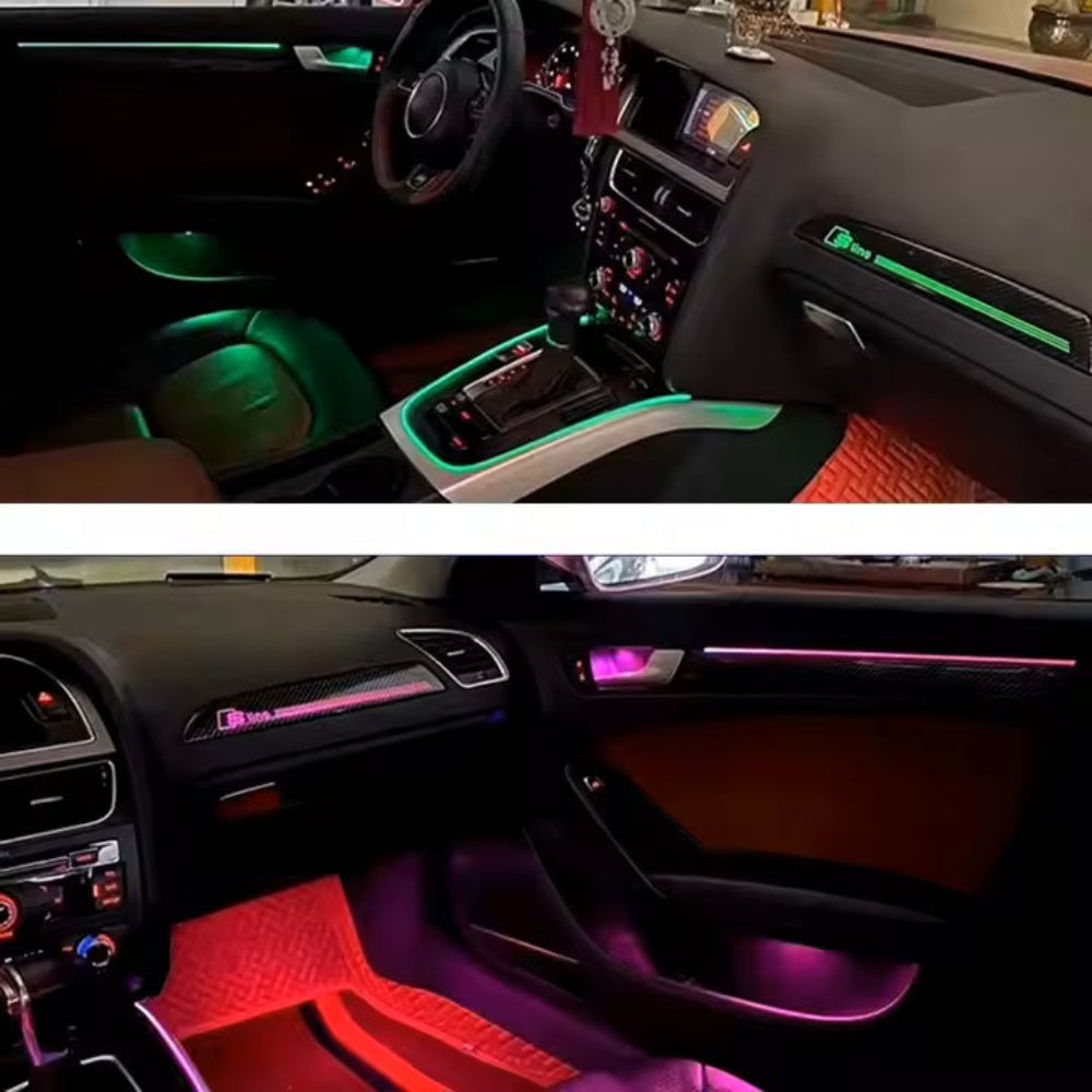 Upgrade 256 Colors Symphony Led Car Interior Ambient Lighting Decoration for Audi Q5 2010-2017 Atmosphere Strip Accessories