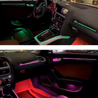 Upgrade 256 Colors Symphony Led Car Interior Ambient Lighting Decoration for Audi Q5 2010-2017 Atmosphere Strip Accessories