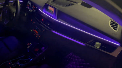For BMW X1 X2 2016-2022 F48 F49 Dynamic Colorful Ambient Lighting Upgrade Kit for Interior LED Ambient Lighting LED Air Vent