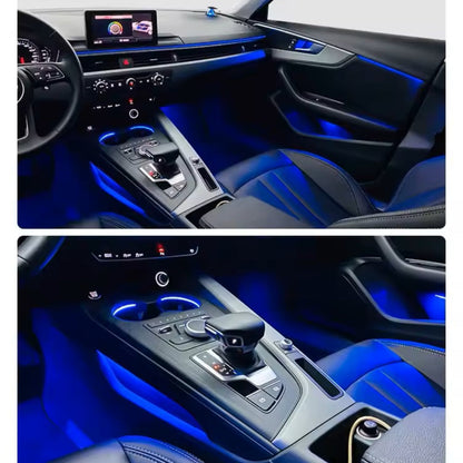 Upgrade 256 Colors Symphony Led Car Interior Ambient Light Decoration for Audi A8 D4 2010-2017 Atmosphere Strip Accessories