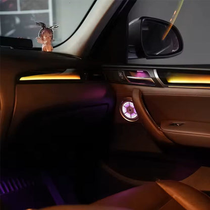 For BMW X3 X4 F25 F26 2012-2017 Upgrade 256 Colors Symphony Car Interior Ambient Lighting Air Vent Strip Accessories