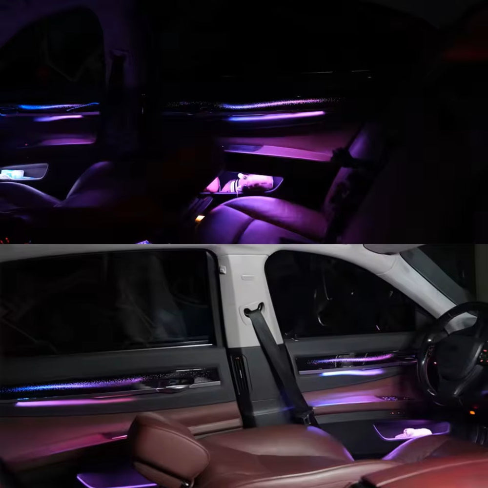 For BMW 7 Series 2008-2015 256 Color Symphony LED Car Interior Ambient Lighting Atmosphere Strip Accessories Upgrade