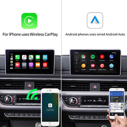 Wireless Carplay Smart Box for Audi A6 S6 RS6 A7 S7 RS7 2009-2018 Android Auto Retrofit Kit