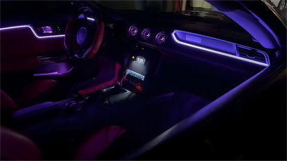 Upgrade Symphony LED Car Interior Ambient Lighting for Ford Mustang 2015-2023 Decoration Accessories