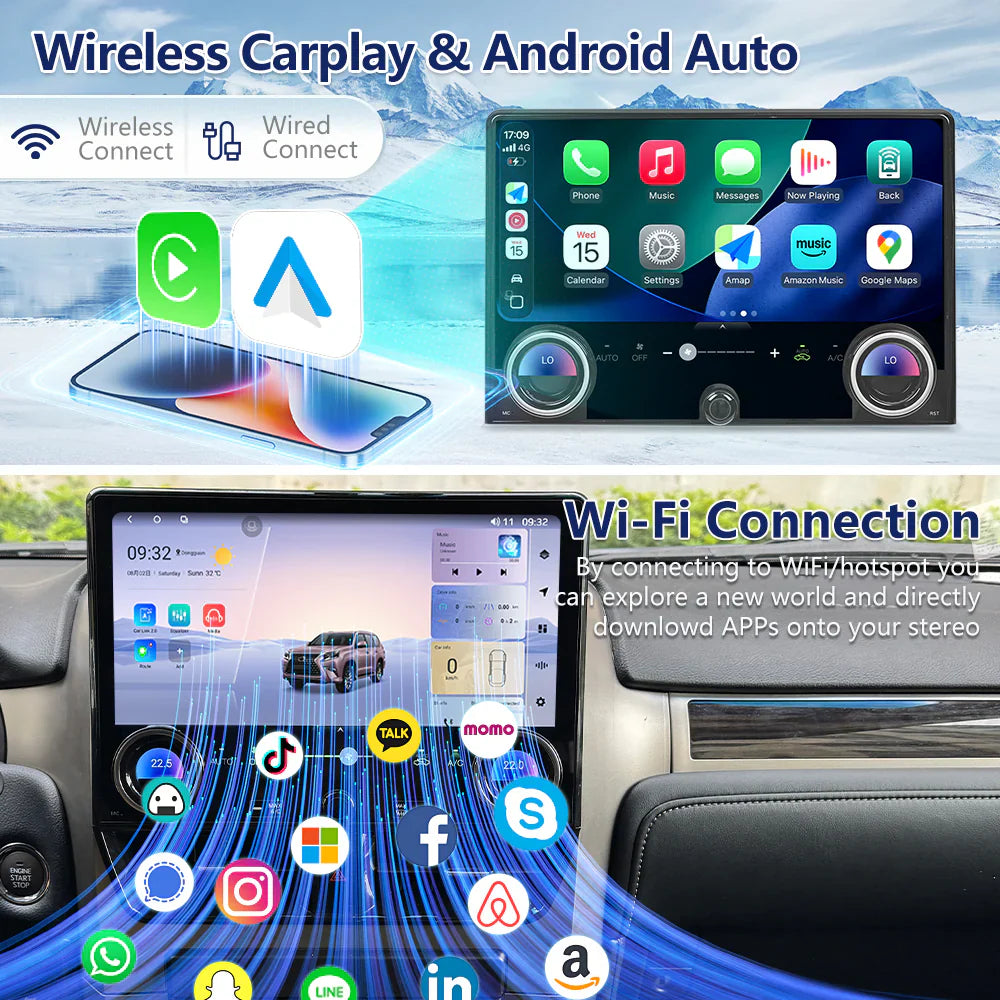 13.3'' For LEXUS GX400 / GX460 2010-2021 Android Screen UPGRADE to GX550 2024 Infotainment Navigation System Car Multimedia Touch Screen Head Unit Car Radio GPS