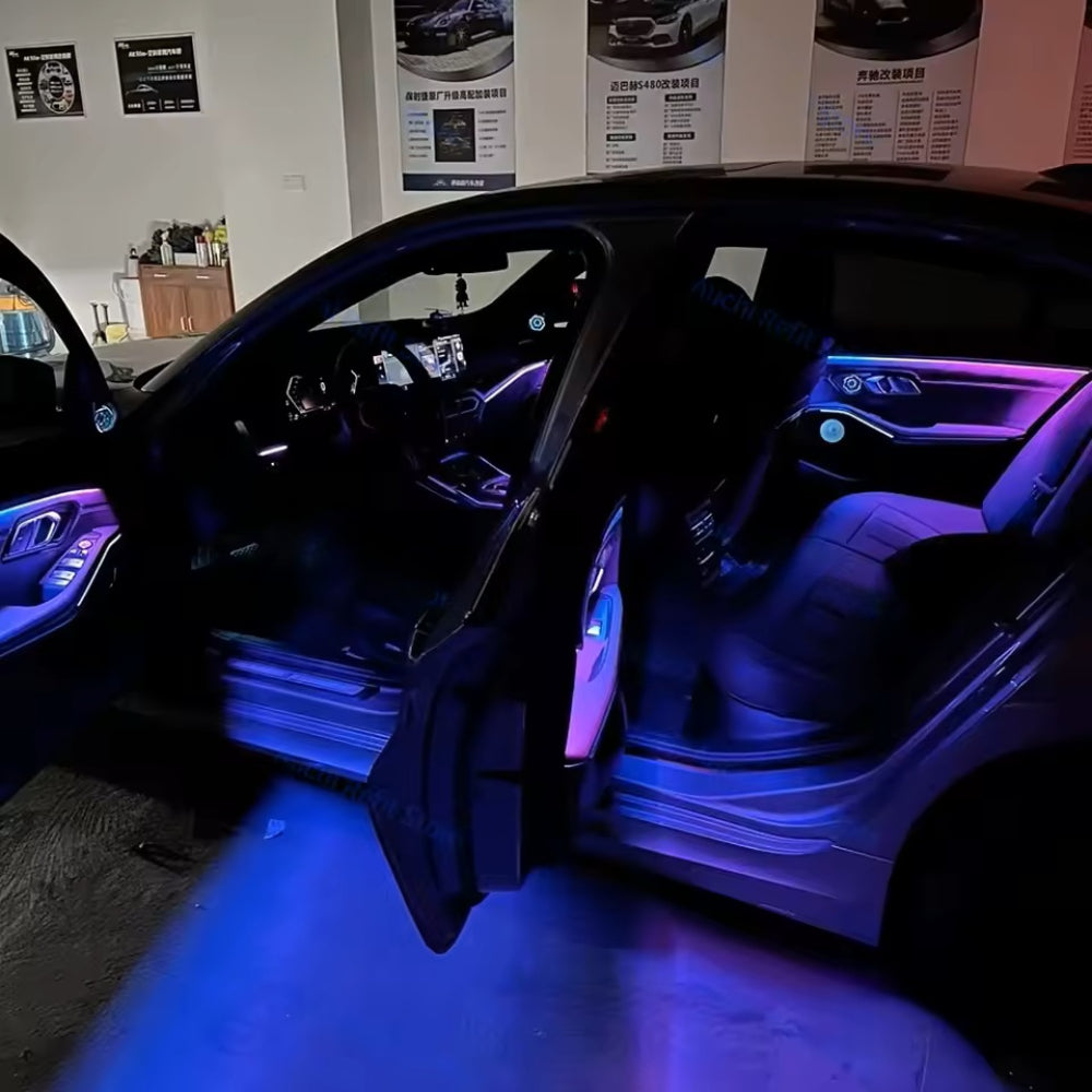 64 Colors LED Car Interior Ambient Lighting for BMW 3 Series 2020-2025 Atmosphere Strip Accessories Upgrade