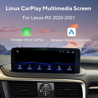12.3 inch For Lexus RX 2020-2021 Linux Infotainment Navigation System Car Multimedia Touch Screen Head Unit Car Radio GPS