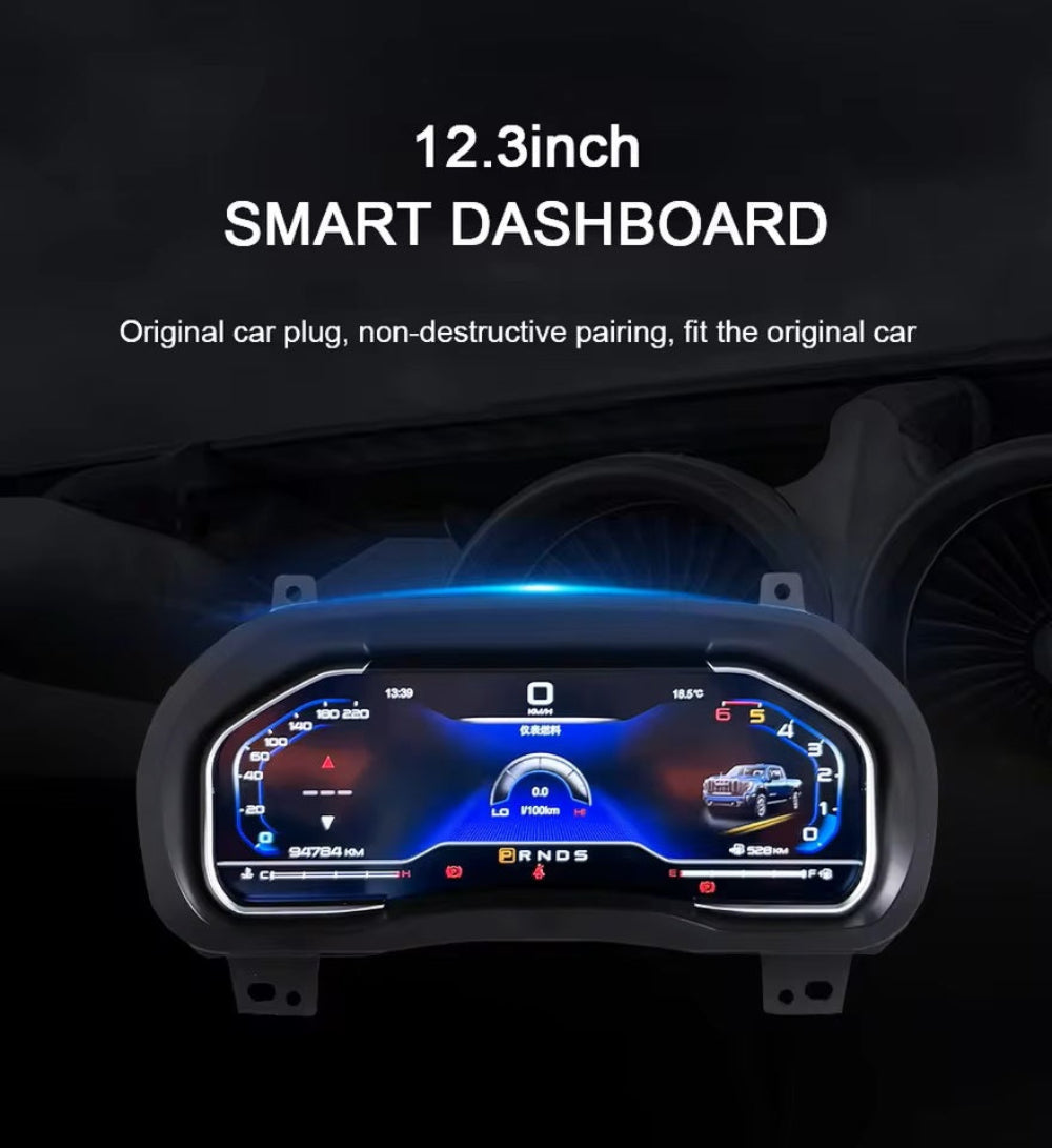 For Chevrolet Silverado / GMC Sierra 2013 - 2020 12.3" LCD Digital Dashboard Cluster Car Panel Speedometer Virtual Cockpit