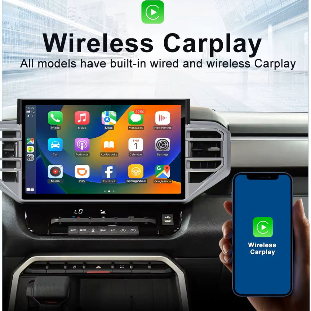 14.6'' For Toyota Tundra 2022-2025 Android Screen Infotainment Navigation System Car Multimedia Touch Screen Head Unit Car Radio GPS