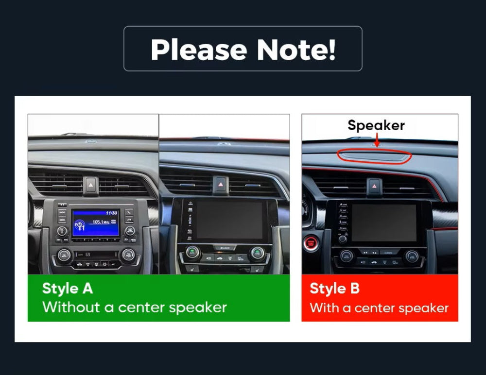 For Honda Civic 10th 2015-2021 Infotainment Navigation System Car Multimedia Touch Screen Head Unit Android14 Car Radio GPS