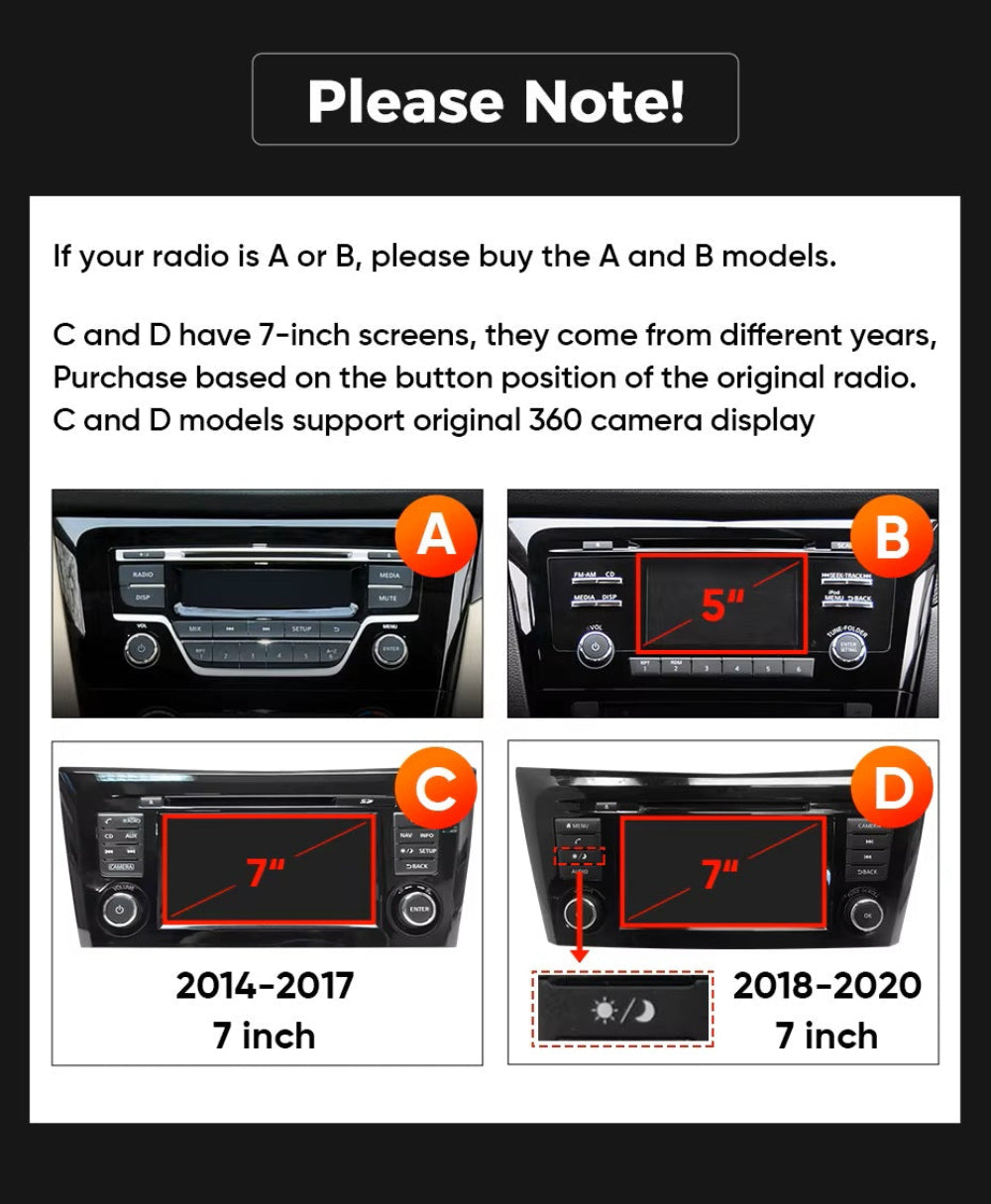 For Nissan Juke 2010-2014 Infotainment Navigation System Car Multimedia Touch Screen Head Unit Android14 Car Radio GPS