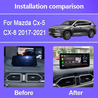 10.25'' For  For Mazda CX-5 CX-8 2017-2021 Dual System Android Screen Infotainment Navigation System Car Multimedia Touch Screen Head Unit Car Radio GPS