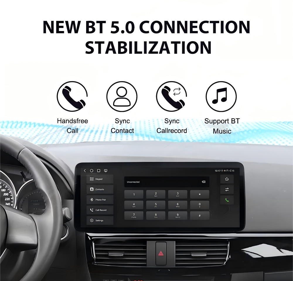 12.3'' For Mazda CX-5 2011-2015 Infotainment Navigation System Car Multimedia Touch Screen Head Unit Android14 Car Radio GPS