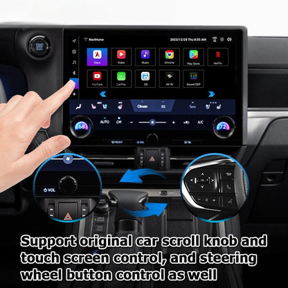Lexus GX 2023 to present Android13 base Navigation Video Interface box Apple CarPlay & Android Auto Upgrade Module