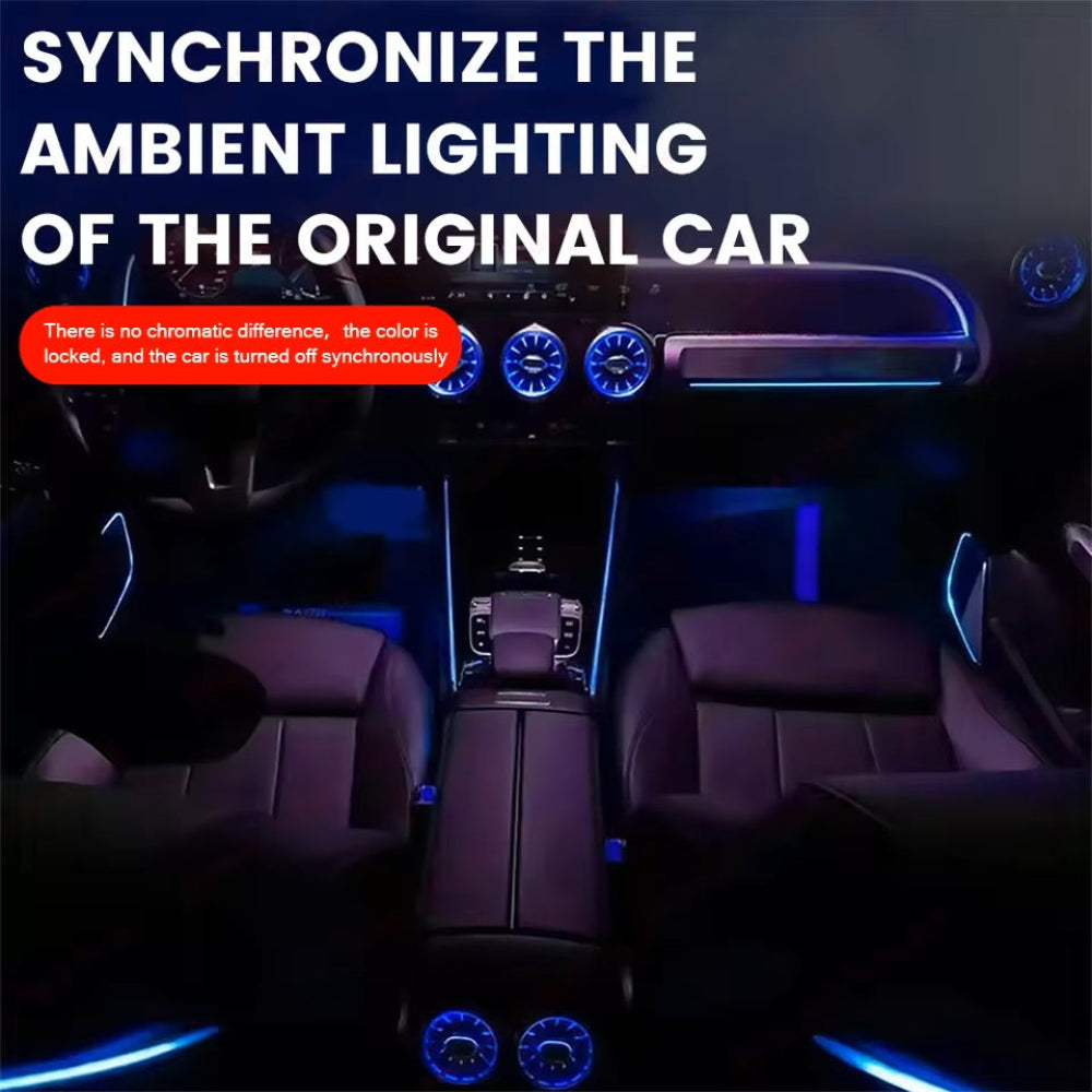 64 Colors Ambient Light For Mercedes Benz A-class W177 / CLA W118 / B-class W247 2019-2025 LED Car Neon Lamp Automotive Interior Decoration