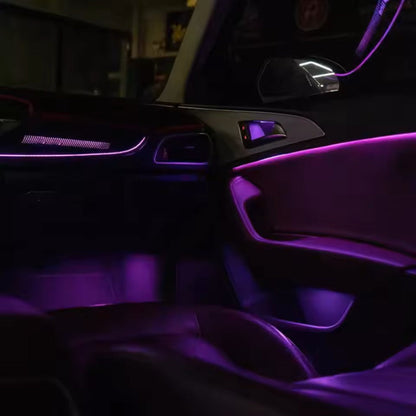 Upgrade 256 Colors Symphony Led Car Interior Ambient Light Decoration for Audi A6/S6/RS6 C7 2011-2018 Trim Accessories