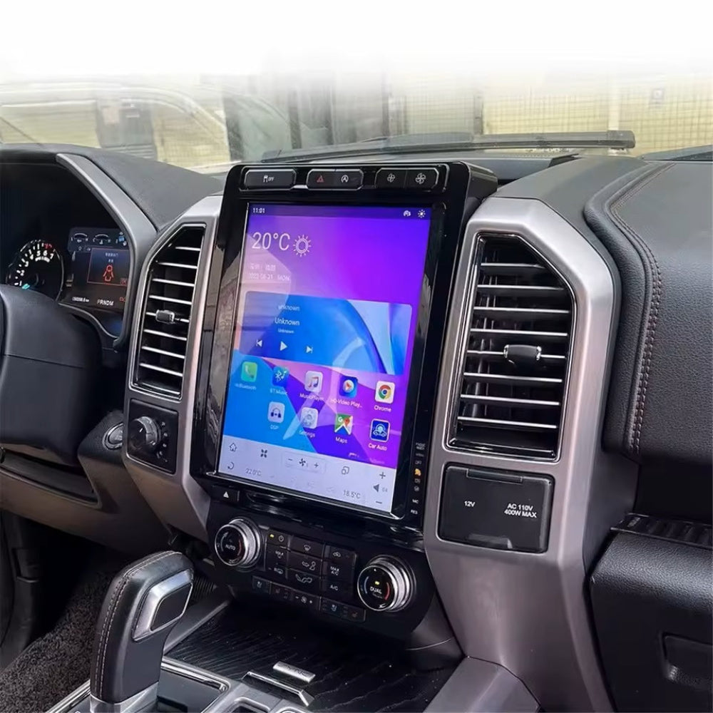 12.1 inch Android For Ford F150 F250 F350 F450 2015 - 2021 Tesla Style Car Radio GPS Navigation Multimedia Player Tape Headunit HD