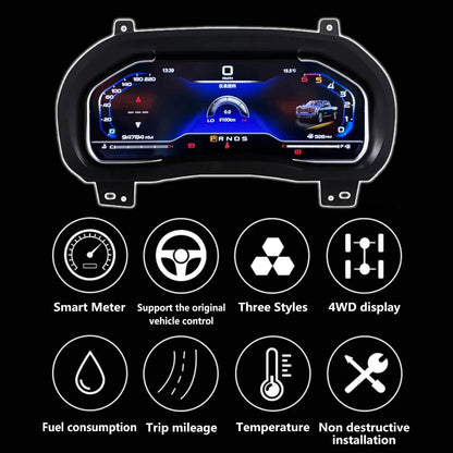 For Chevrolet Silverado / GMC Sierra 2013 - 2020 12.3" LCD Digital Dashboard Cluster Car Panel Speedometer Virtual Cockpit