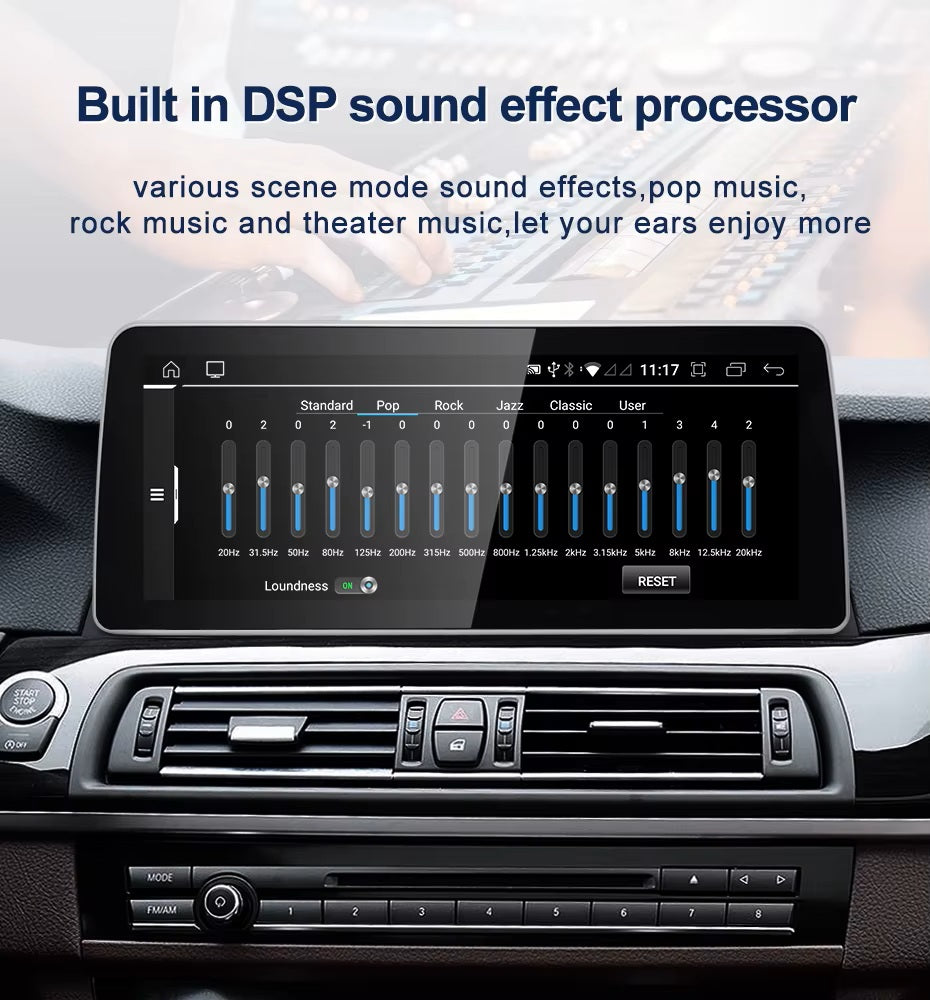 12.3 inch For BMW 5 Series F10 F11 Infotainment Navigation System Car Multimedia Touch Screen Head Unit Android Car Radio GPS