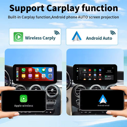 12.3 inch For Mercedes Benz GLC X253 Infotainment Navigation System Car Multimedia Touch Screen Head Unit Android Car Radio GPS