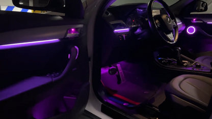 For BMW X1 X2 F48 F49 2016-2020 256 Colors Symphony LED Car Interior Ambient Lighting AirVent Strip Accessories Upgrade