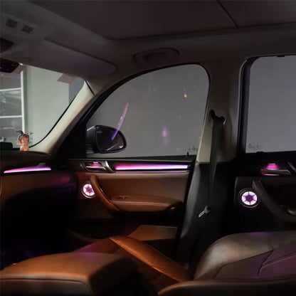 For BMW X3 X4 F25 F26 2012-2017 Upgrade 256 Colors Symphony Car Interior Ambient Lighting Air Vent Strip Accessories