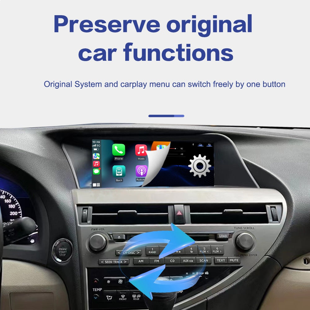 10.25 inch For Lexus RX 2009-2015 Linux Infotainment Navigation System Car Multimedia Touch Screen Head Unit Car Radio GPS