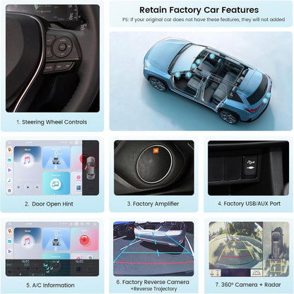 12.3'' For Toyota RAV4 2019-2022 Android Screen Infotainment Navigation System Car Multimedia Touch Screen Head Unit Car Radio GPS