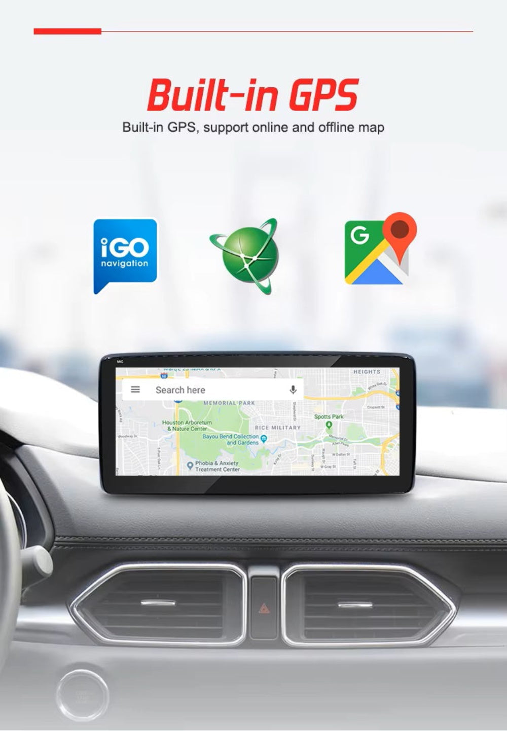 10.25'' For  For Mazda 6 Atenza 2016-2019 Dual System Android Screen Infotainment Navigation System Car Multimedia Touch Screen Head Unit Car Radio GPS